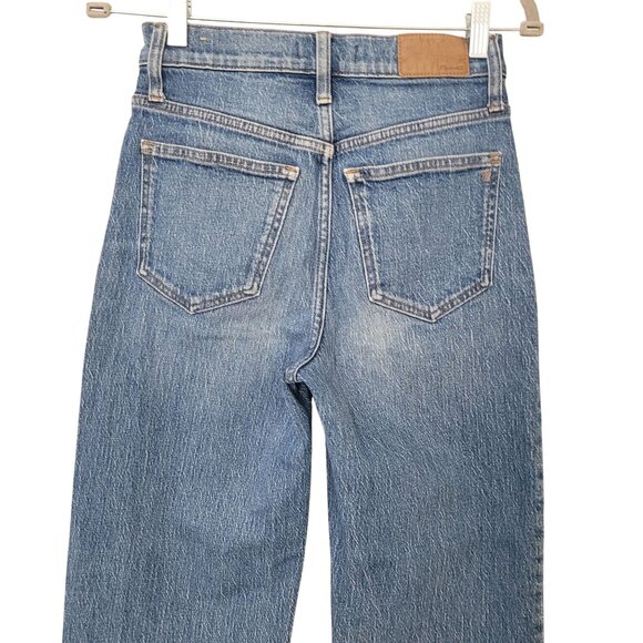 Madewell The Perfect Vintage Wide-Leg Jeans Womens Size 25 Leifland Wash - Picture 10 of 10